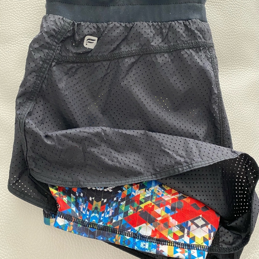 Fabletics shorts with liner xs